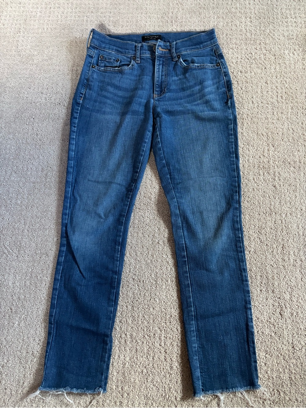 Banana Republic Mid-Blue Straight-Leg Jeans